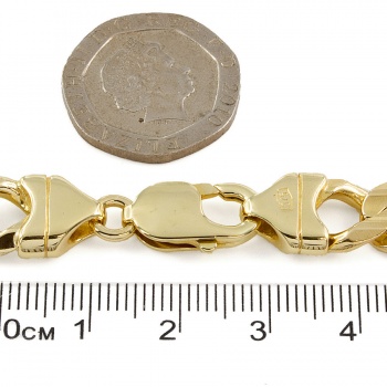 9ct gold 77.1g 22 inch curb Chain